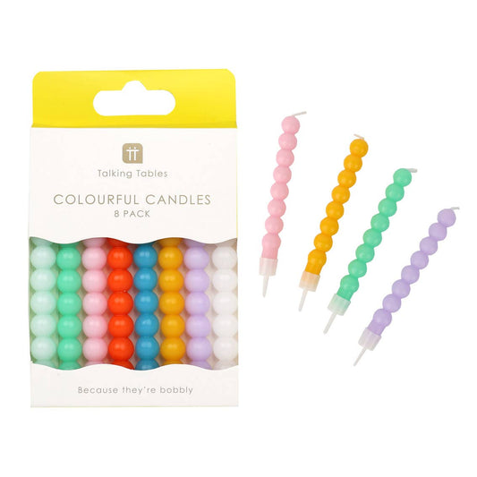Colorful Bobble Candles