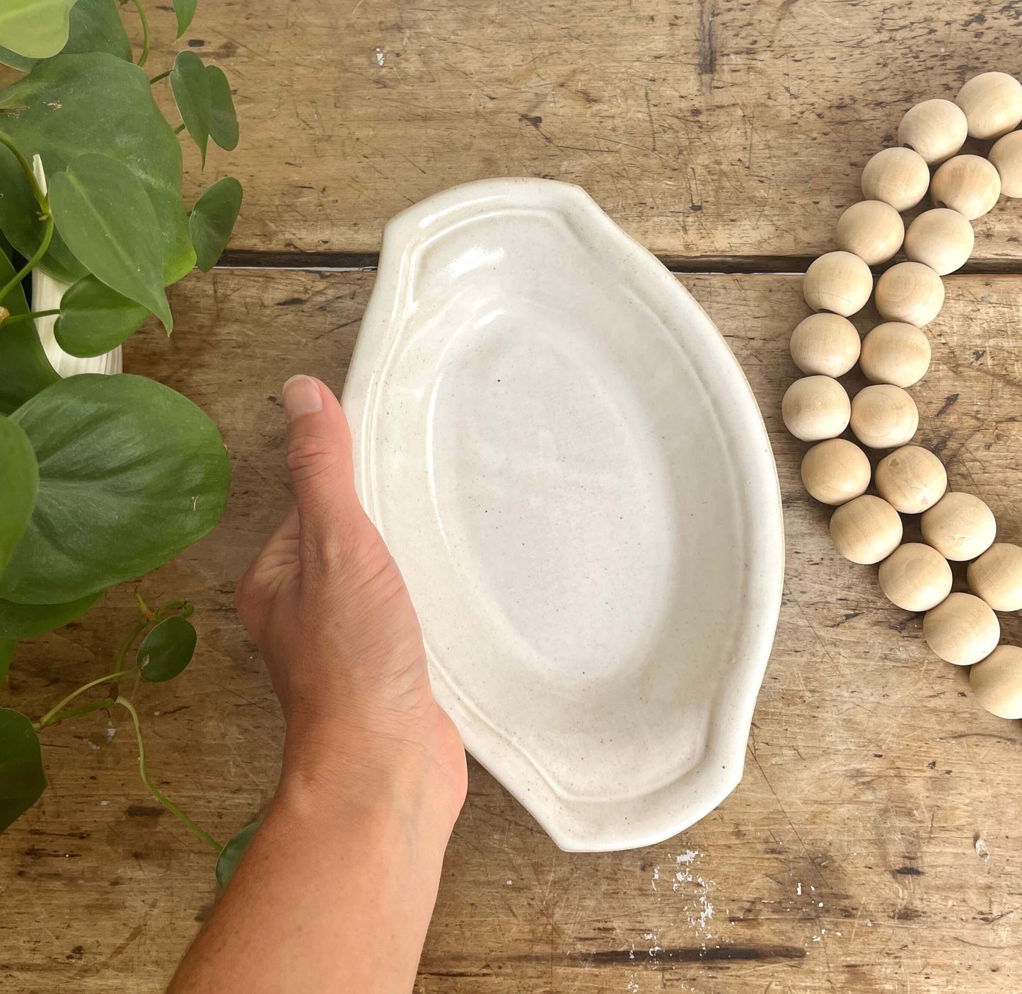 Ceramic Cornbread Bake | White