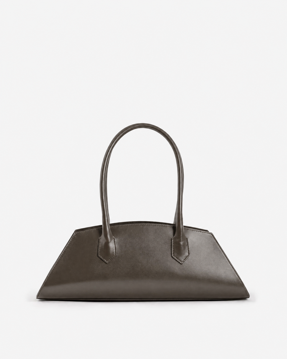 Italian Leather Baguette Bag