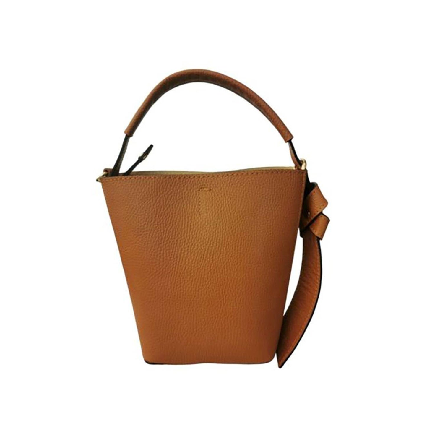 Italian Leather Convertible Handbag | Khaki