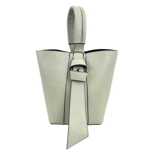 Leather Tote Handbag with Changing Bag | Water Green