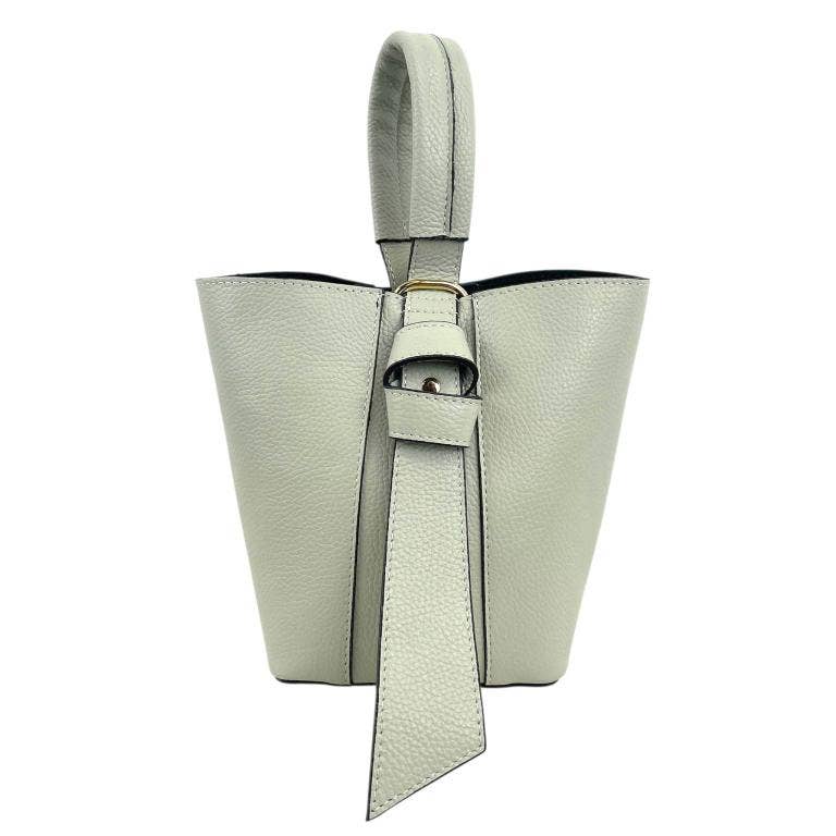 Leather Tote Handbag with Changing Bag | Nude