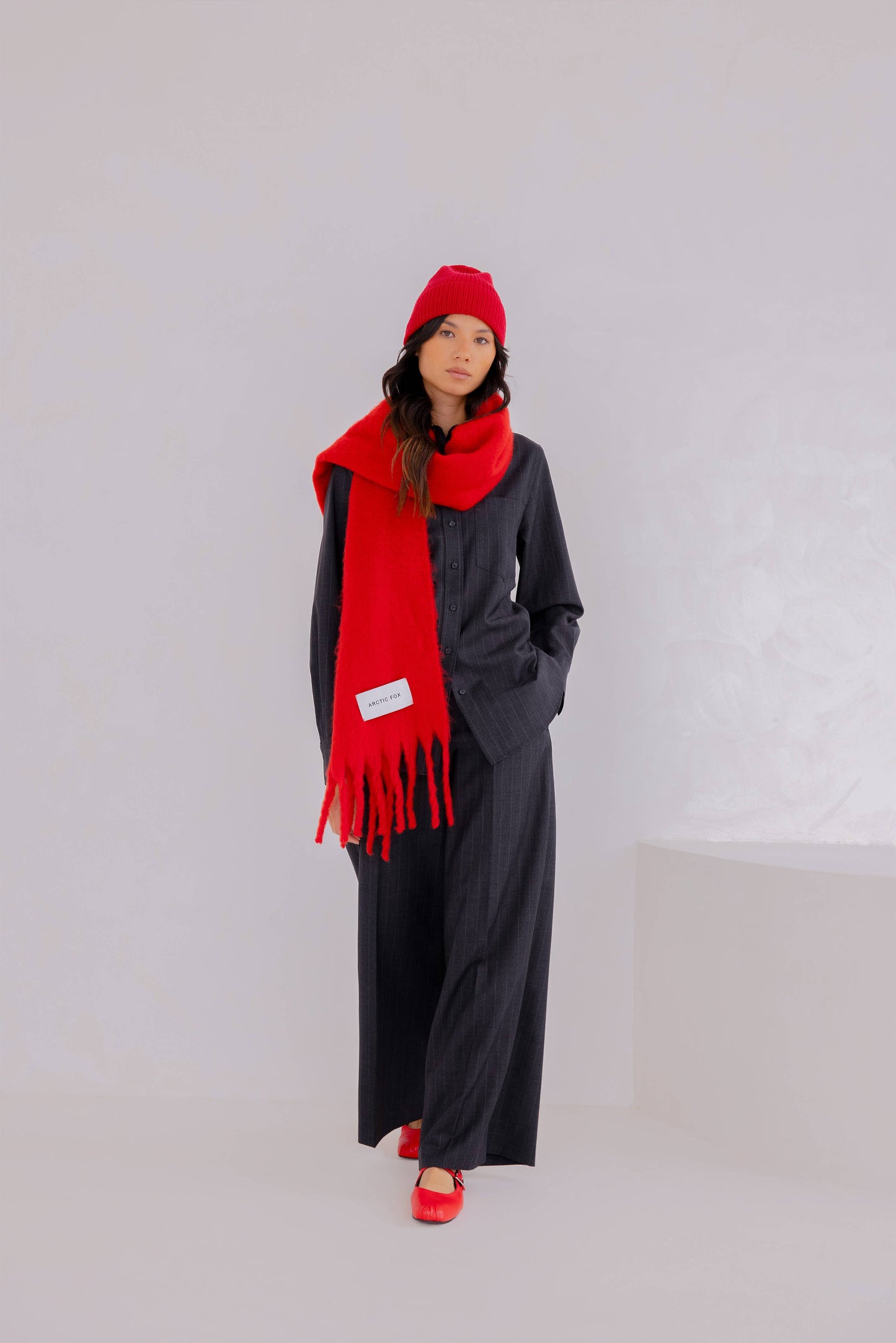 Ultra Soft Recycled Scarf | Crimson Red
