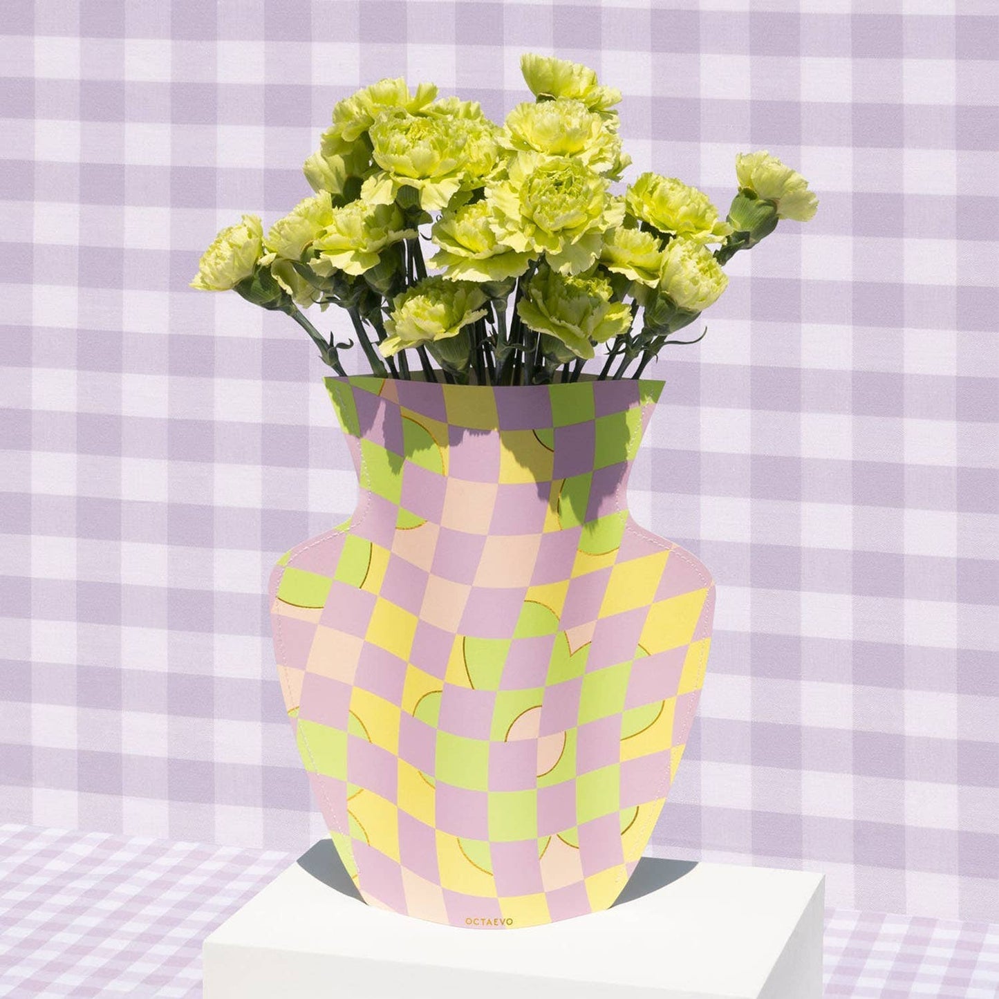 Picnic Paper Vase, Flower Vase & Card Set