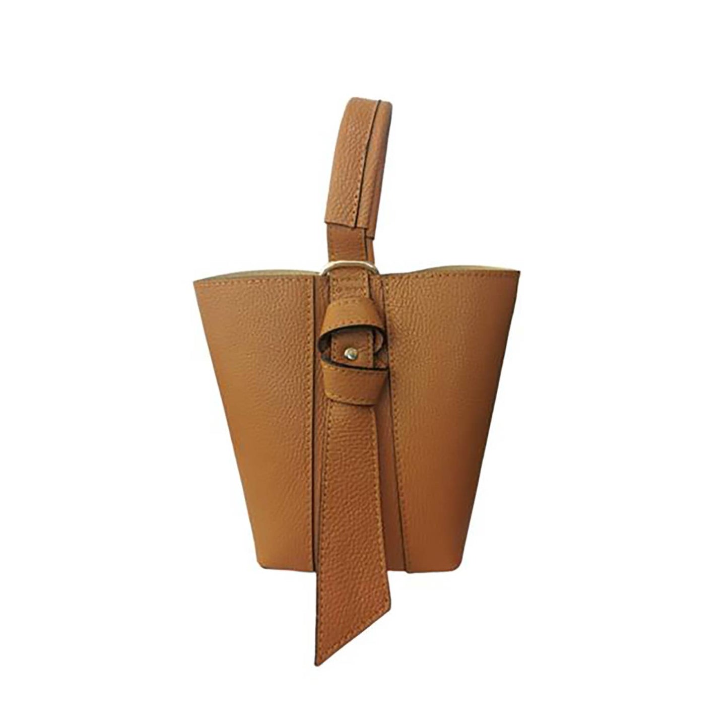 Italian Leather Convertible Handbag | Khaki