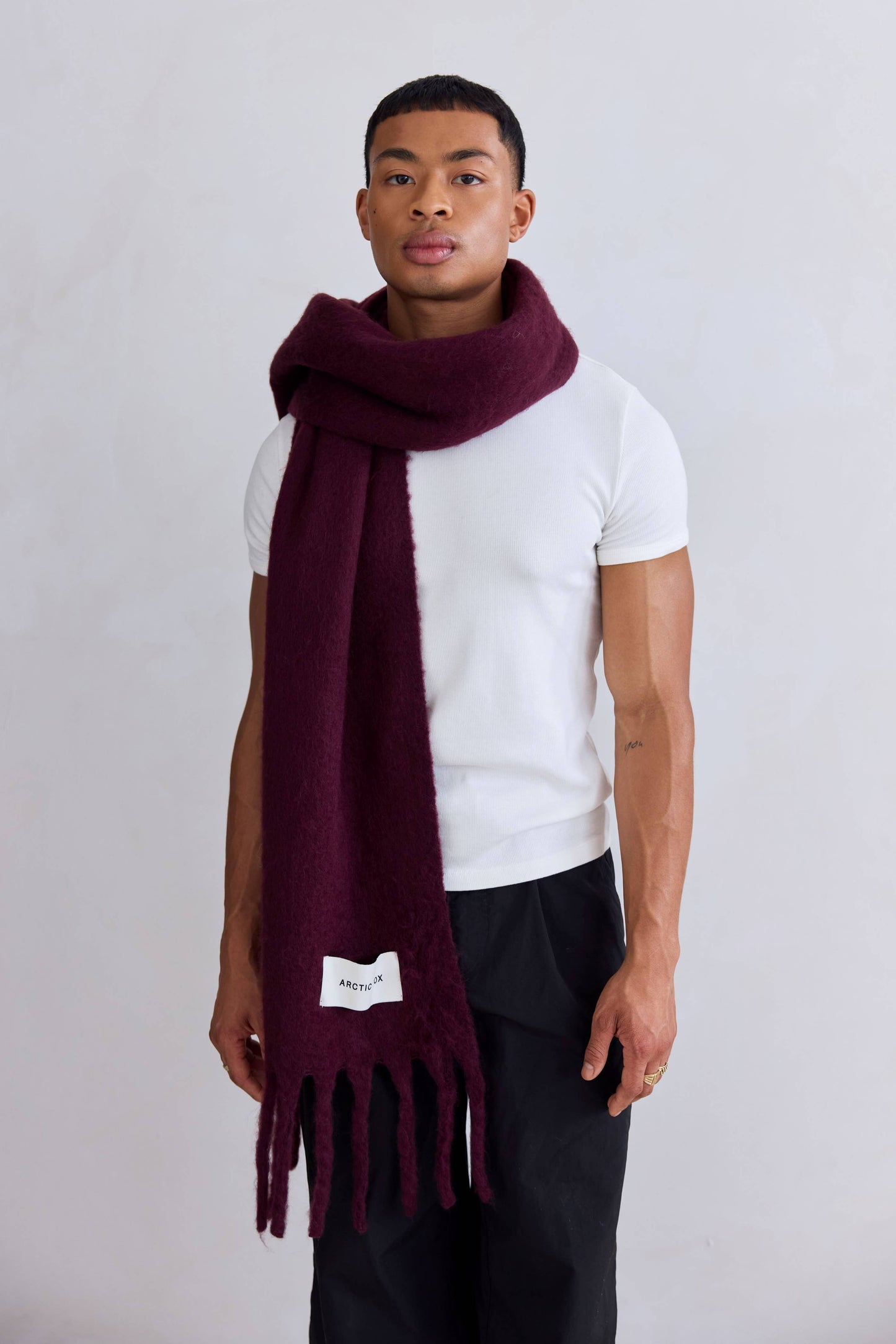 Ultra Soft Recycled Scarf | Cherry Lacquer