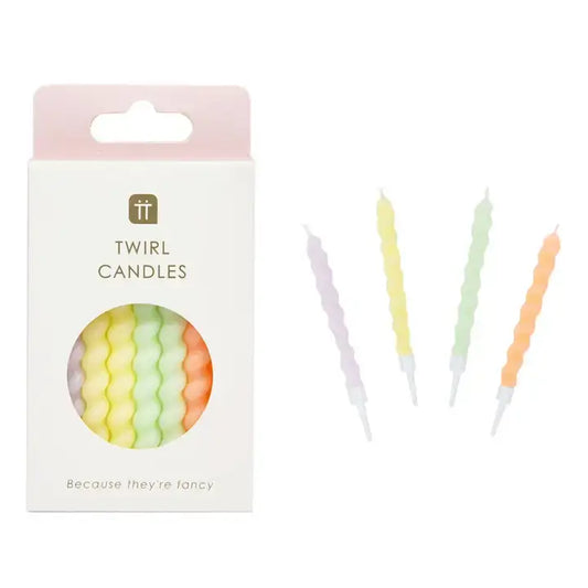 Twisted Pastel Birthday Candles