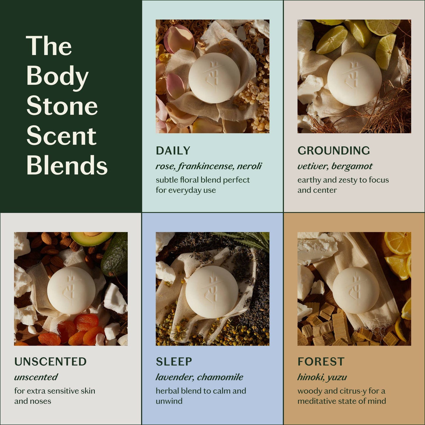 Unscented Stone | Deep Moisturizing Lotion Bar: Starter Kit (3.5 oz)
