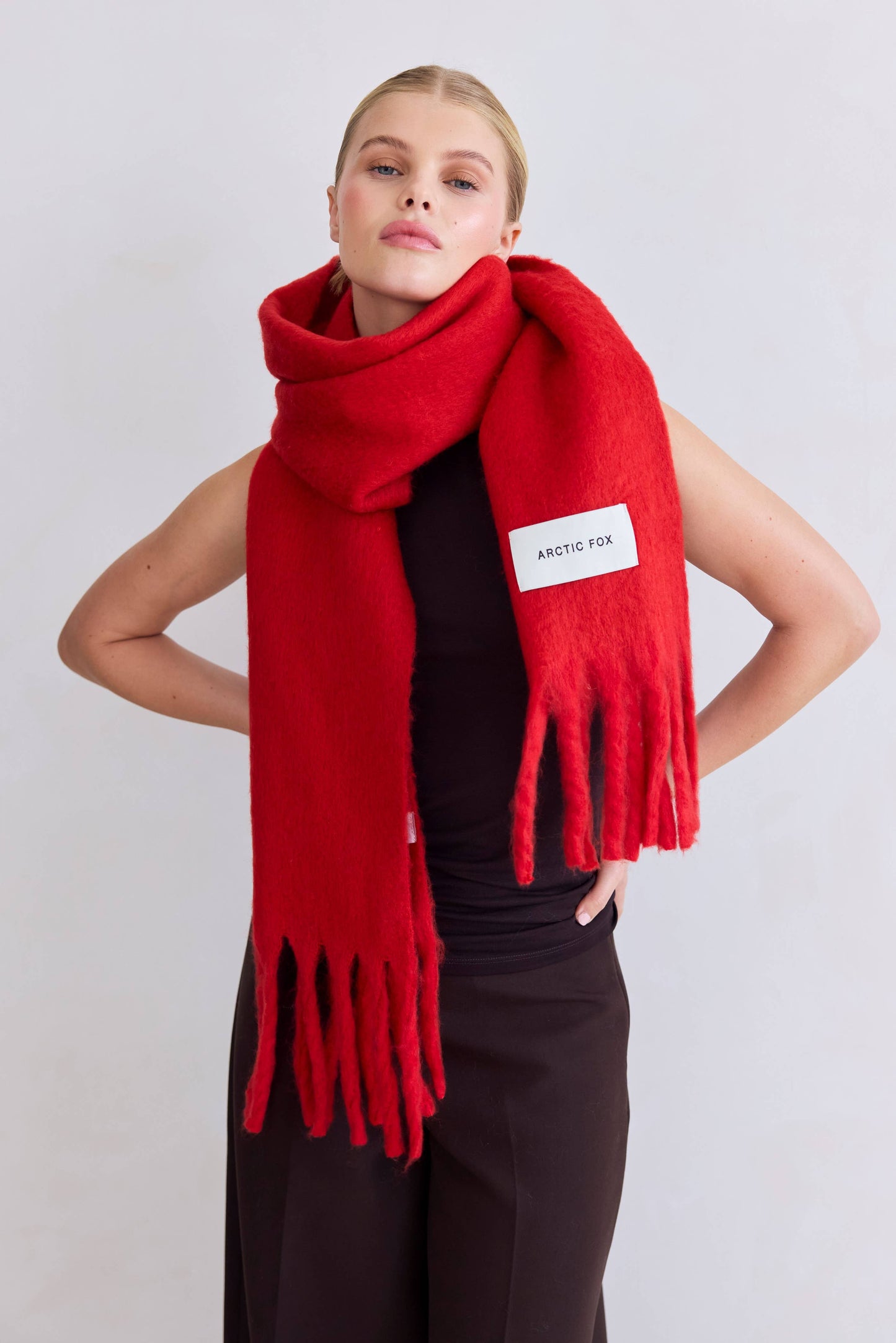 Ultra Soft Recycled Scarf | Crimson Red