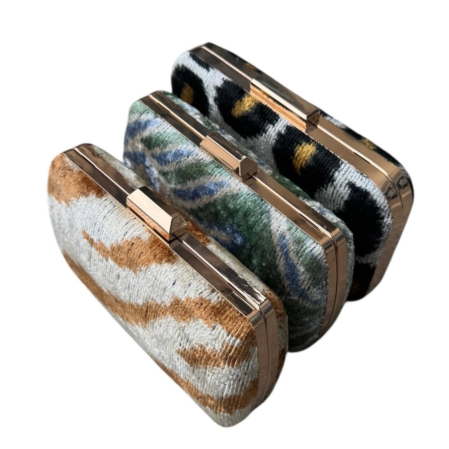 Silk Velvet Box Clutch