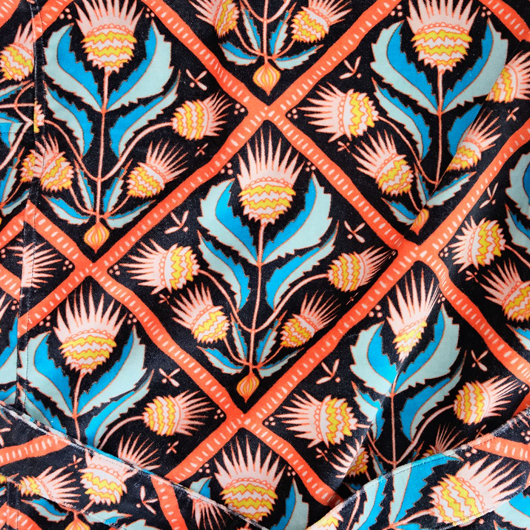 Velvet + Cotton Robe | One Size | Reversible Duster