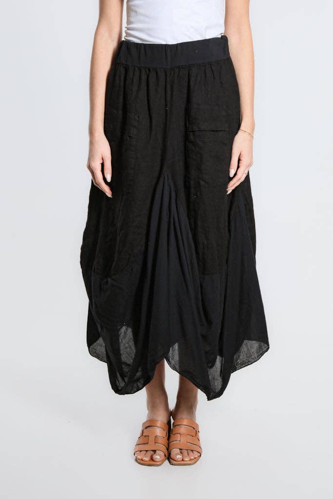 Bunched Pocket Skirt | Taupe