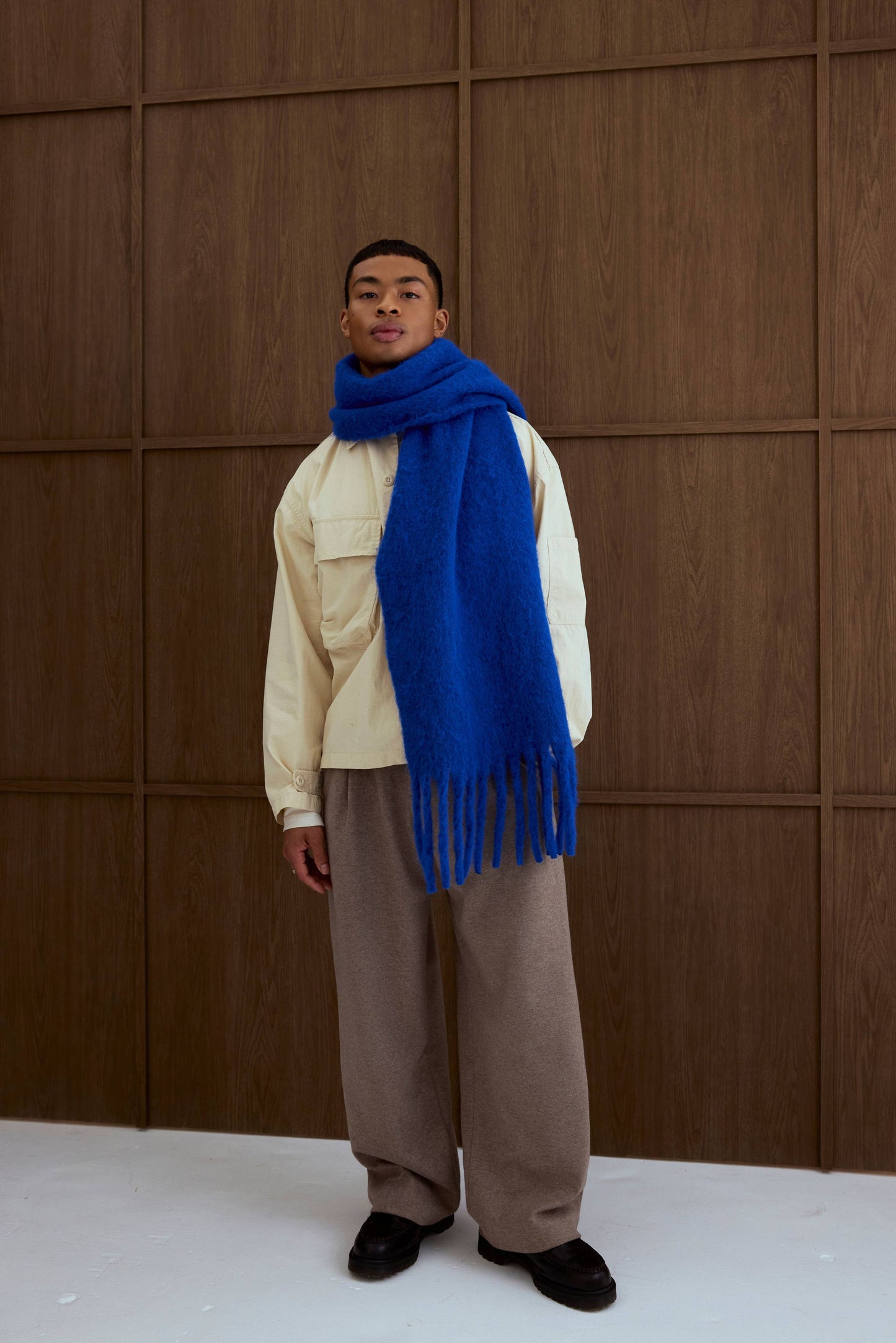 Ultra Soft Recycled Scarf | Electric Blue