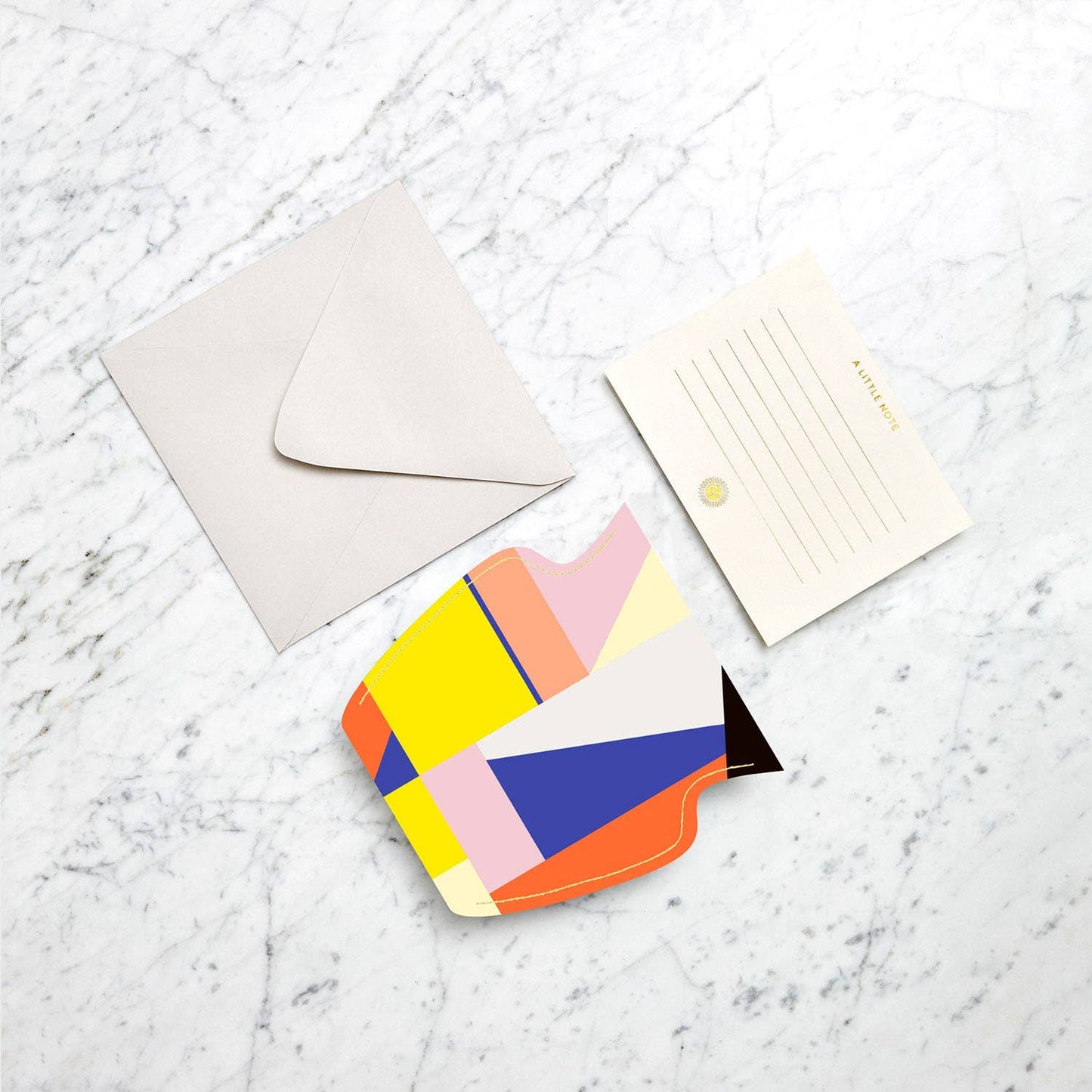 Bazaar Mini Paper Vase, Flower Vase & Card Set