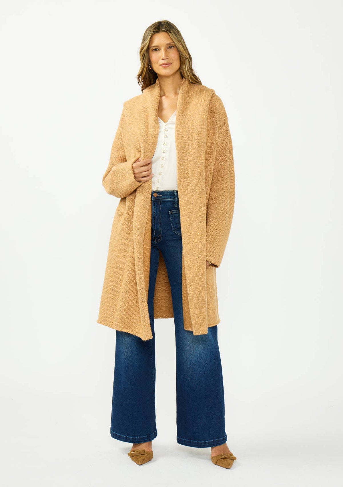 Hooded Cardigan with Pockets