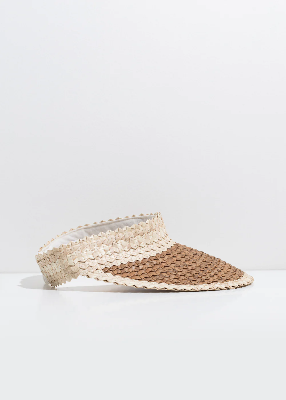 Visor | White + Brown