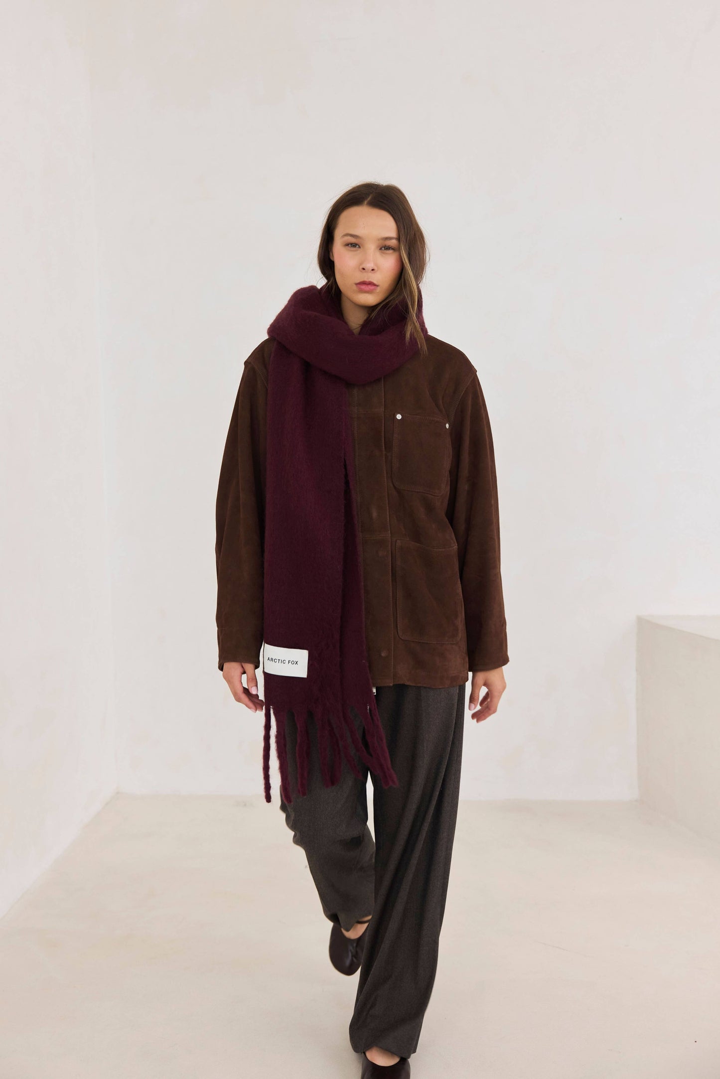 Ultra Soft Recycled Scarf | Cherry Lacquer