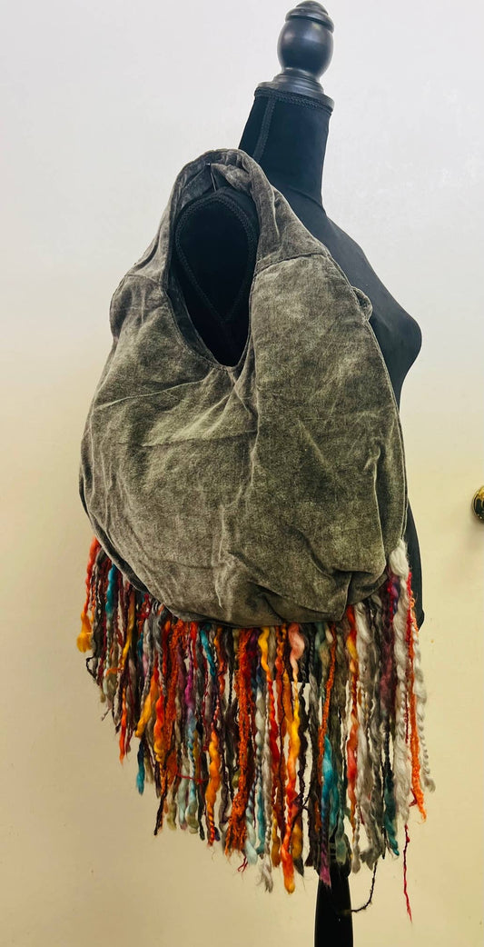 Embroidered & Embellished Boho Handbag
