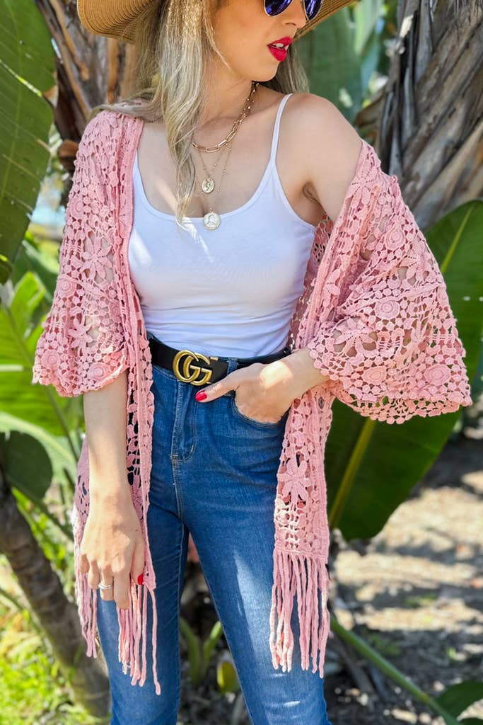 Kimono | Peach Crochet