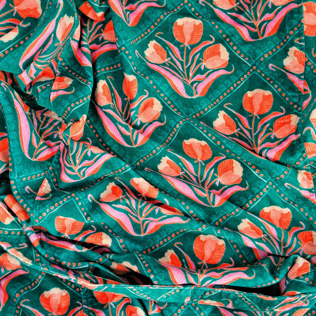 Velvet + Cotton Robe | One Size | Reversible Duster