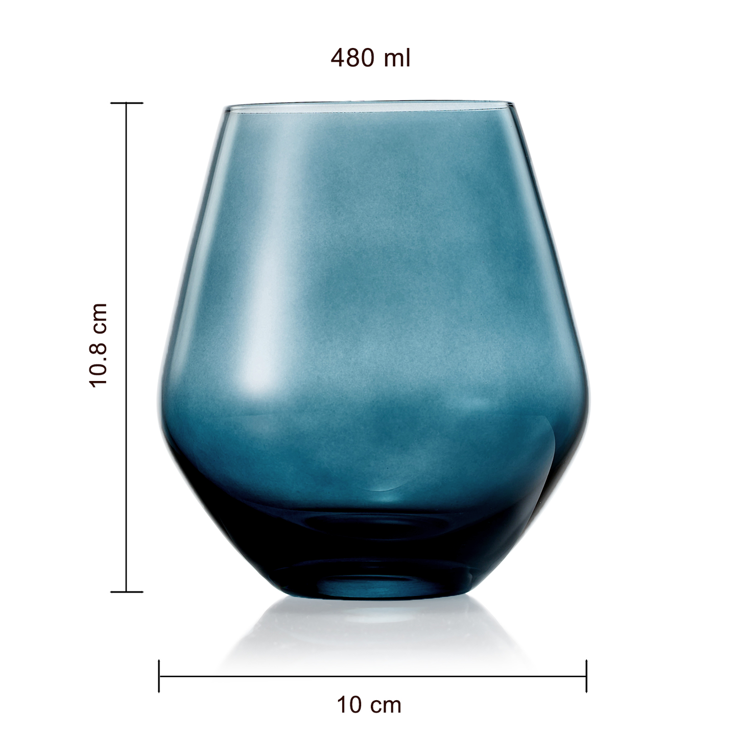 Stemless Wine Glasses | 6 set | Muted