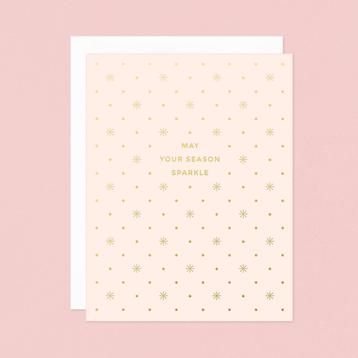 May Your Season Sparkle Gold Foil Holiday Card