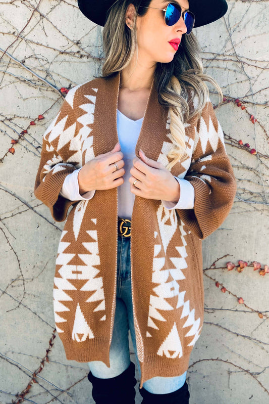 Sweater | Brown Aztec