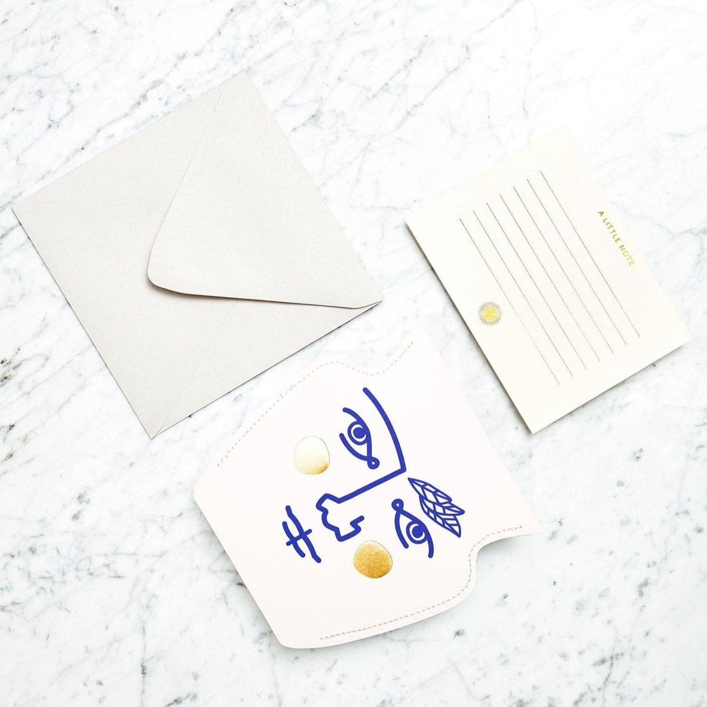 Janus Mini Paper Vase (Double-Sided) Flower Vase