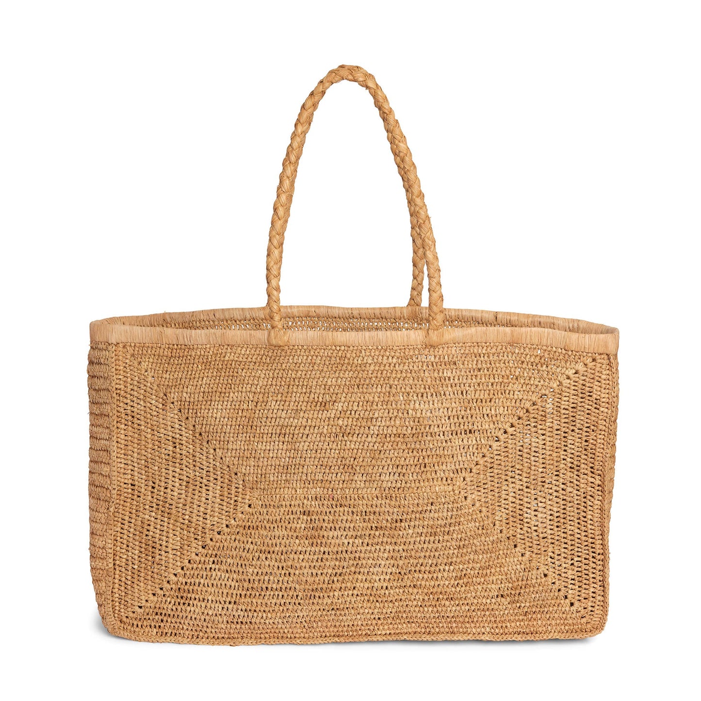 Raffia Rectangular Basket - Natural