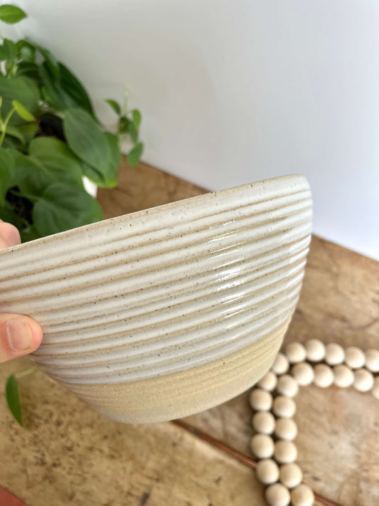 Small Ceramic Serving Bowl | White