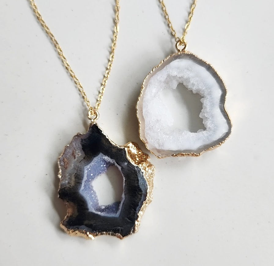 Gold Plated Agate Necklace