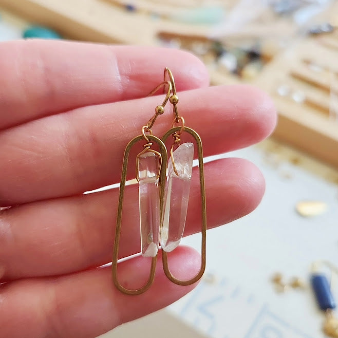 Quartz Stalactite Earrings