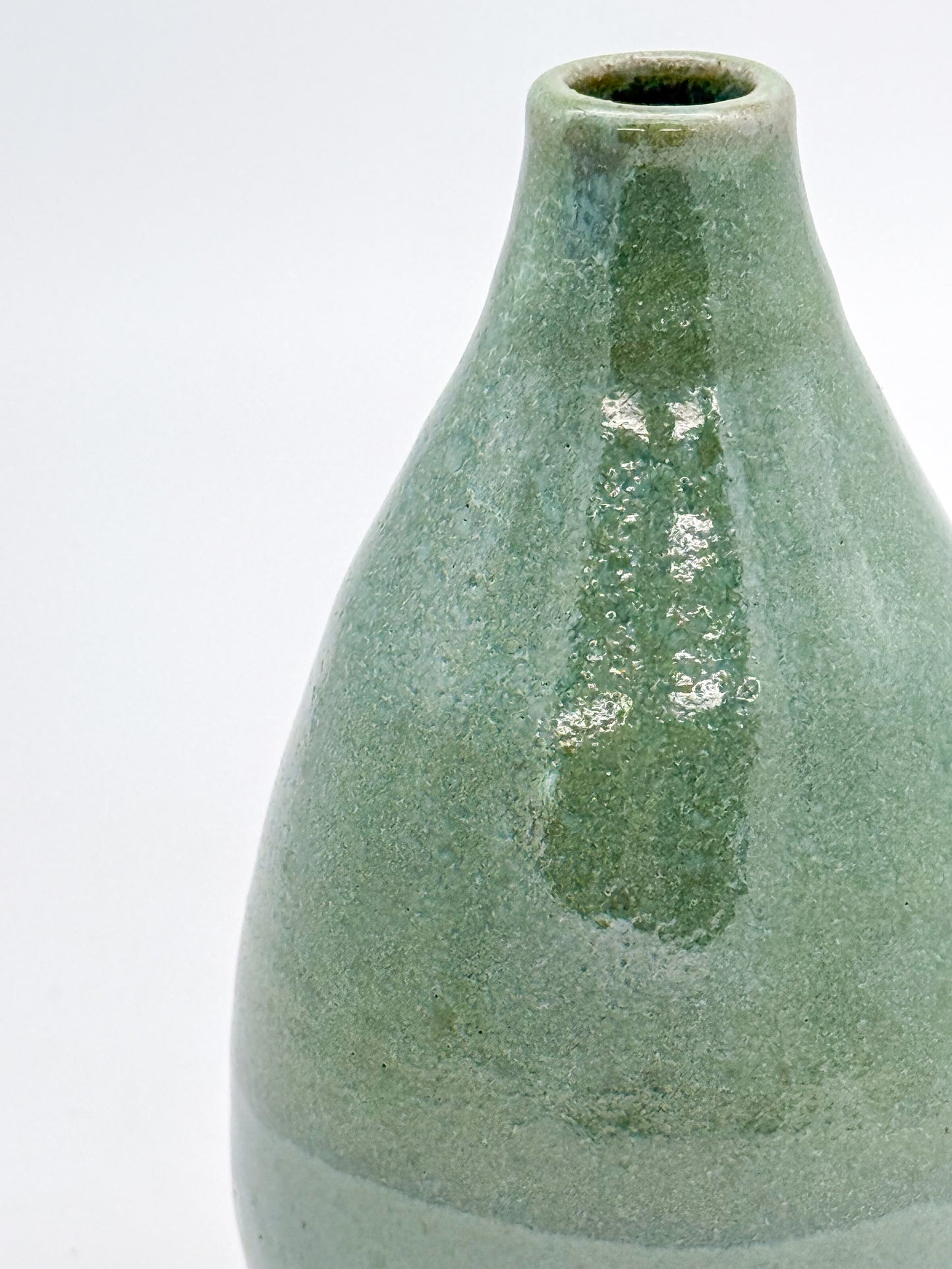 Handmade Ceramic Bud Vase | Seafoam Green