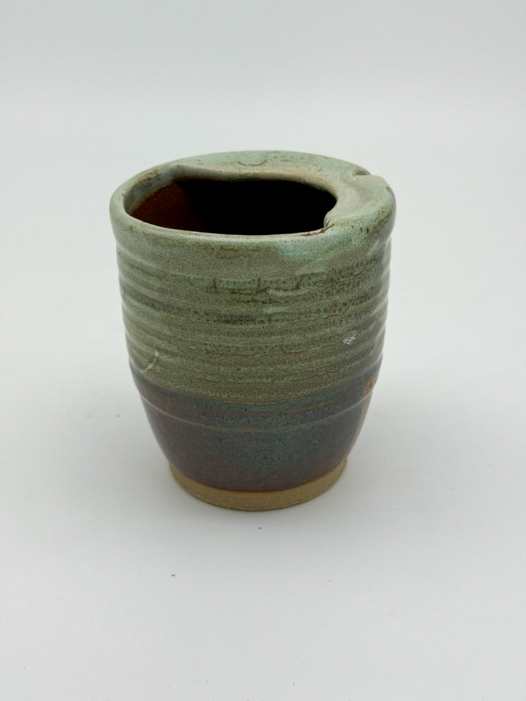Handmade Ceramic Mini Travel Cup 10oz | Salt Marsh