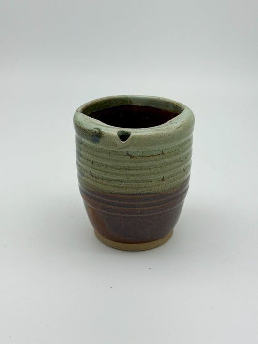 Handmade Ceramic Mini Travel Cup 10oz | Salt Marsh