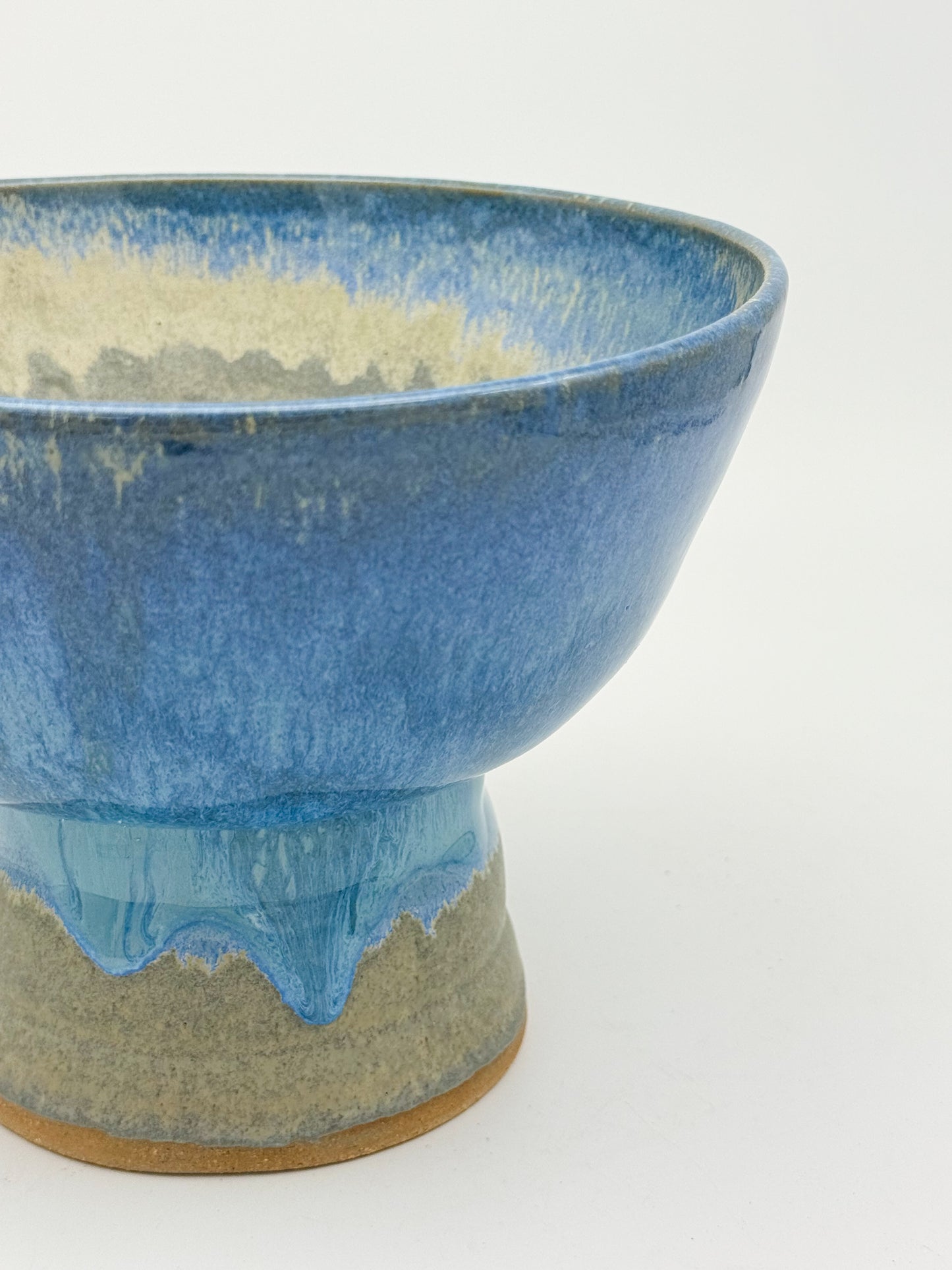 Handmade Ceramic Pedestal Bowl | Oceanic