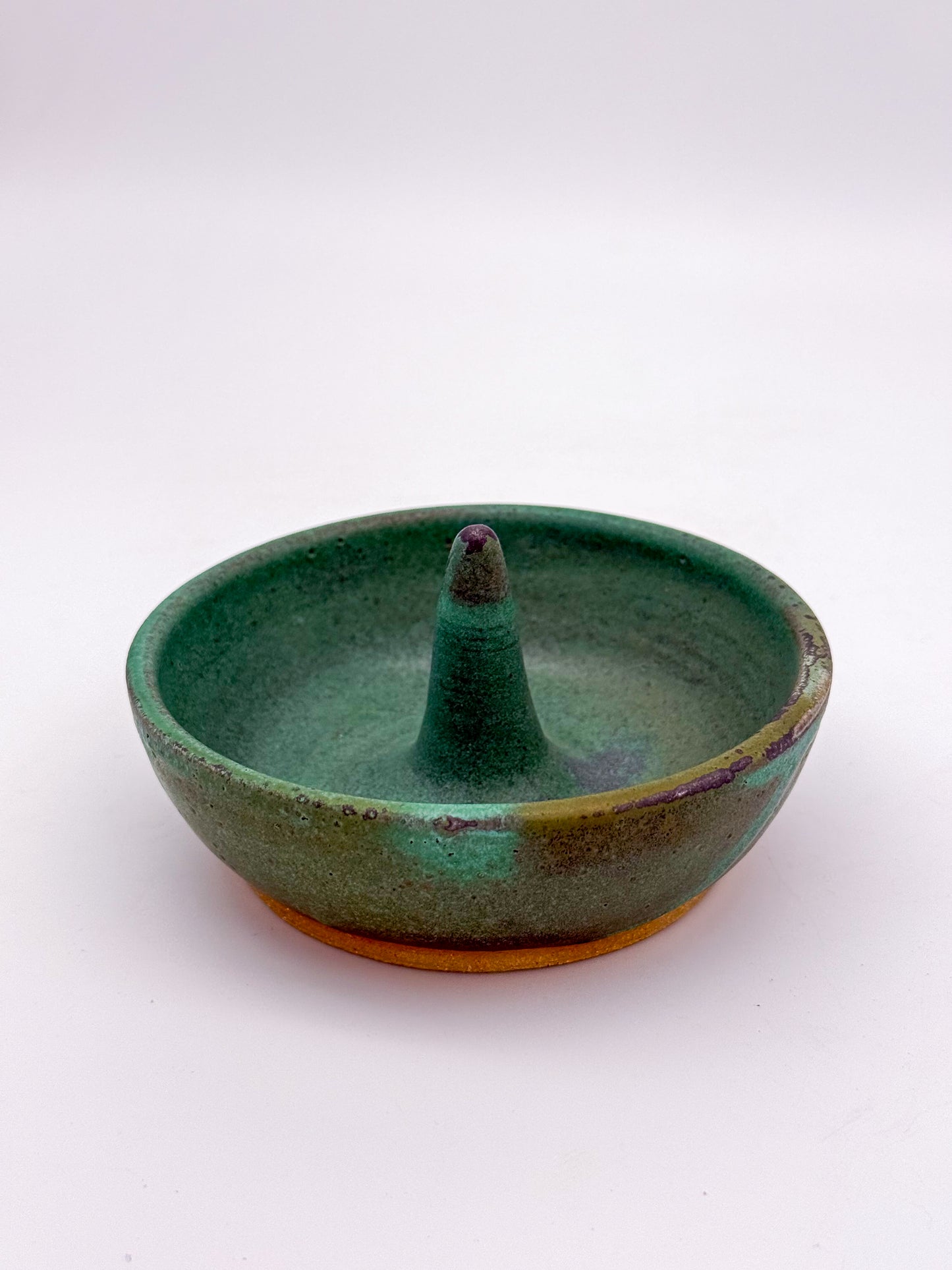 Handmade Ceramic Ring Dish | Textured Turquoise