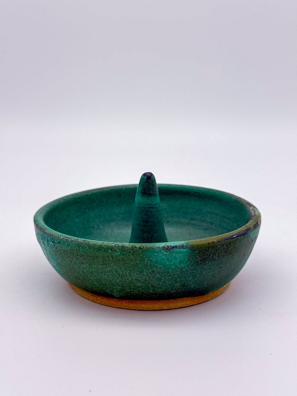 Handmade Ceramic Ring Dish | Textured Turquoise