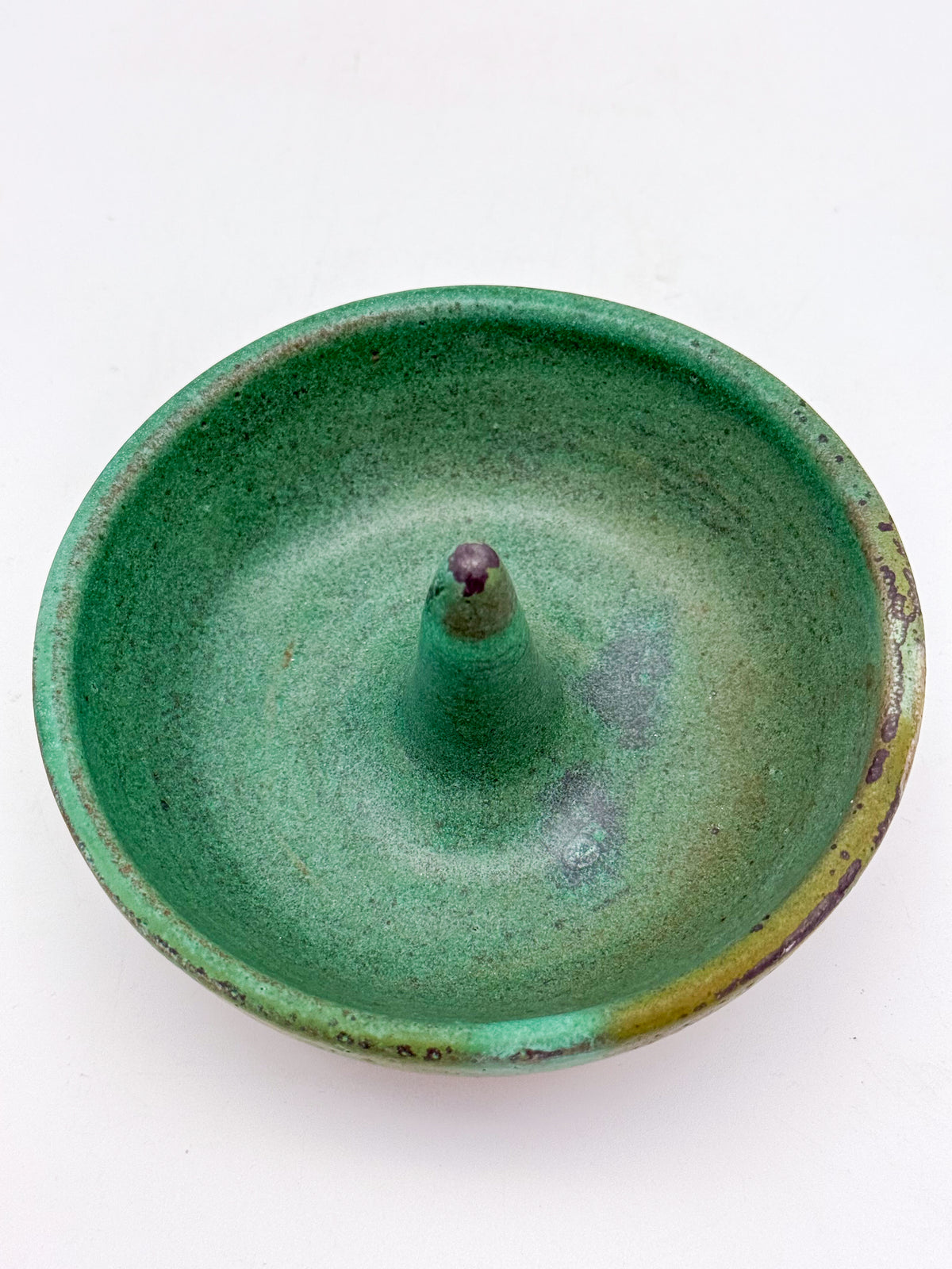 Handmade Ceramic Ring Dish | Textured Turquoise