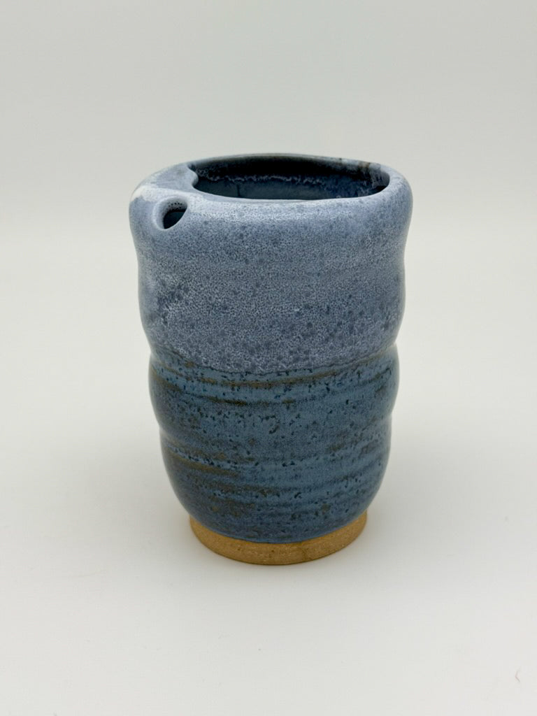 Handmade Ceramic Travel Cup 14oz - Dark Blue