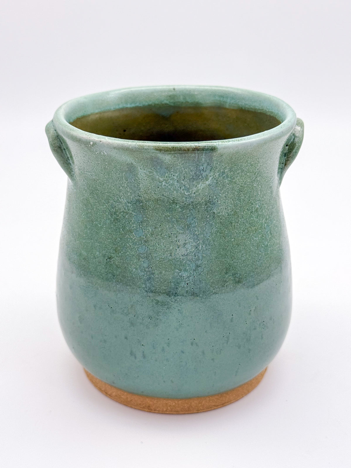 Handmade Ceramic Utensil Crock | Seafoam Green