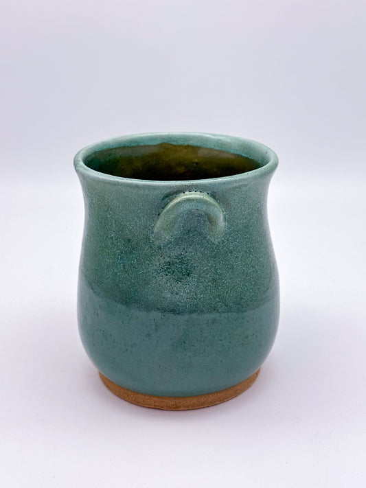 Handmade Ceramic Utensil Crock | Seafoam Green