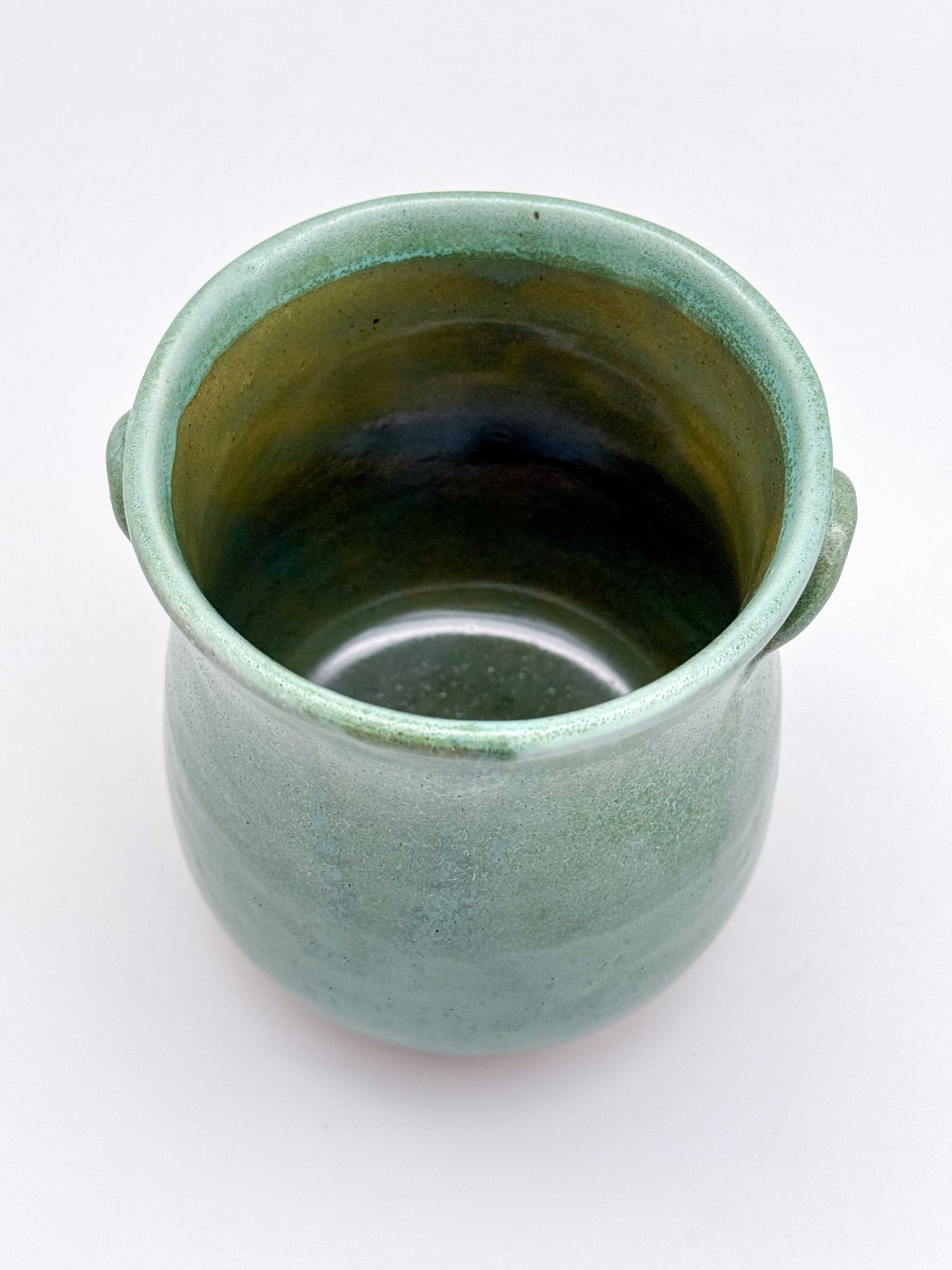 Handmade Ceramic Utensil Crock | Seafoam Green