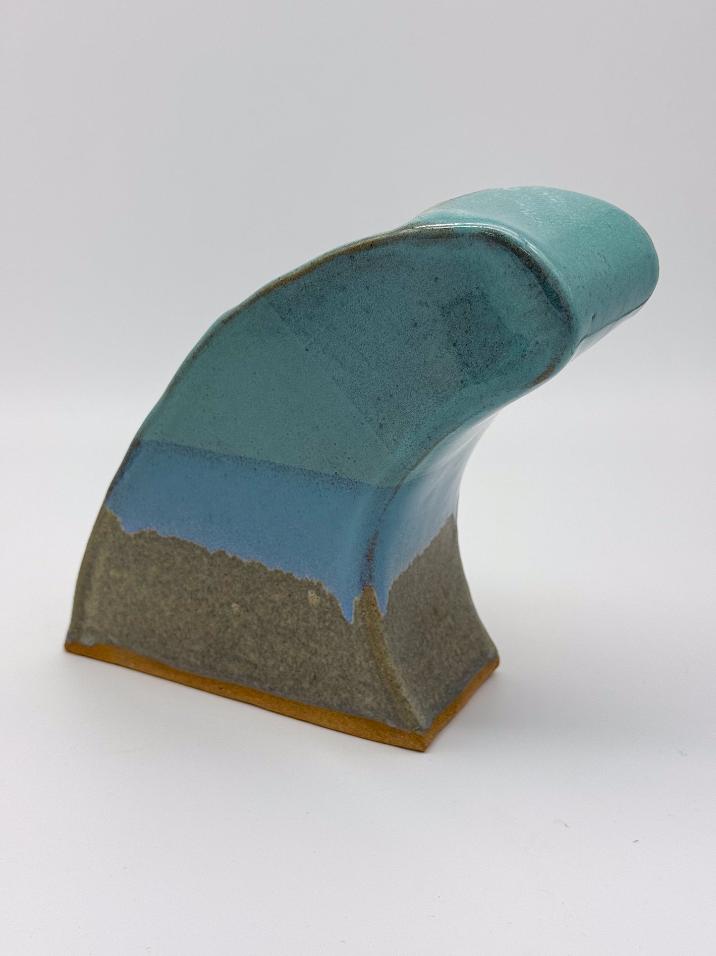 Handmade Ceramic Wave Vase - Stripes