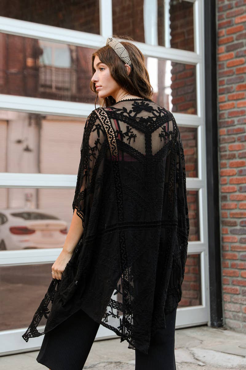 Kimono | Black Lace