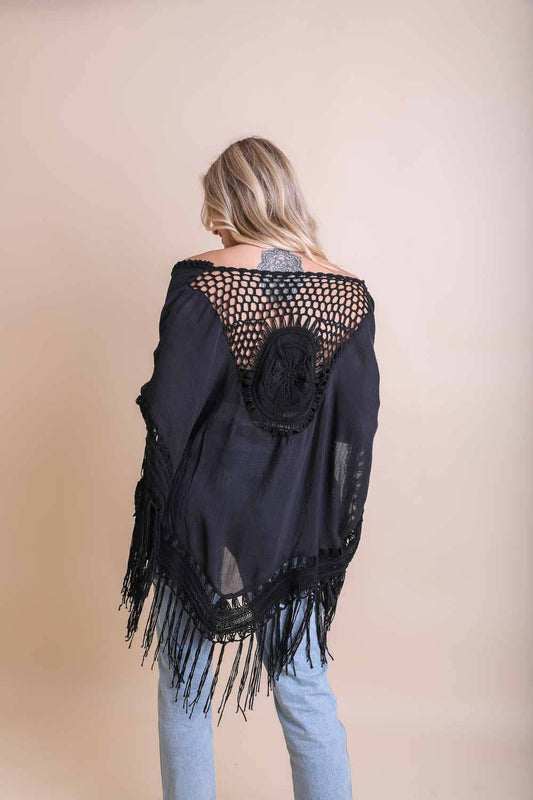 Kimono | Crochet | Black