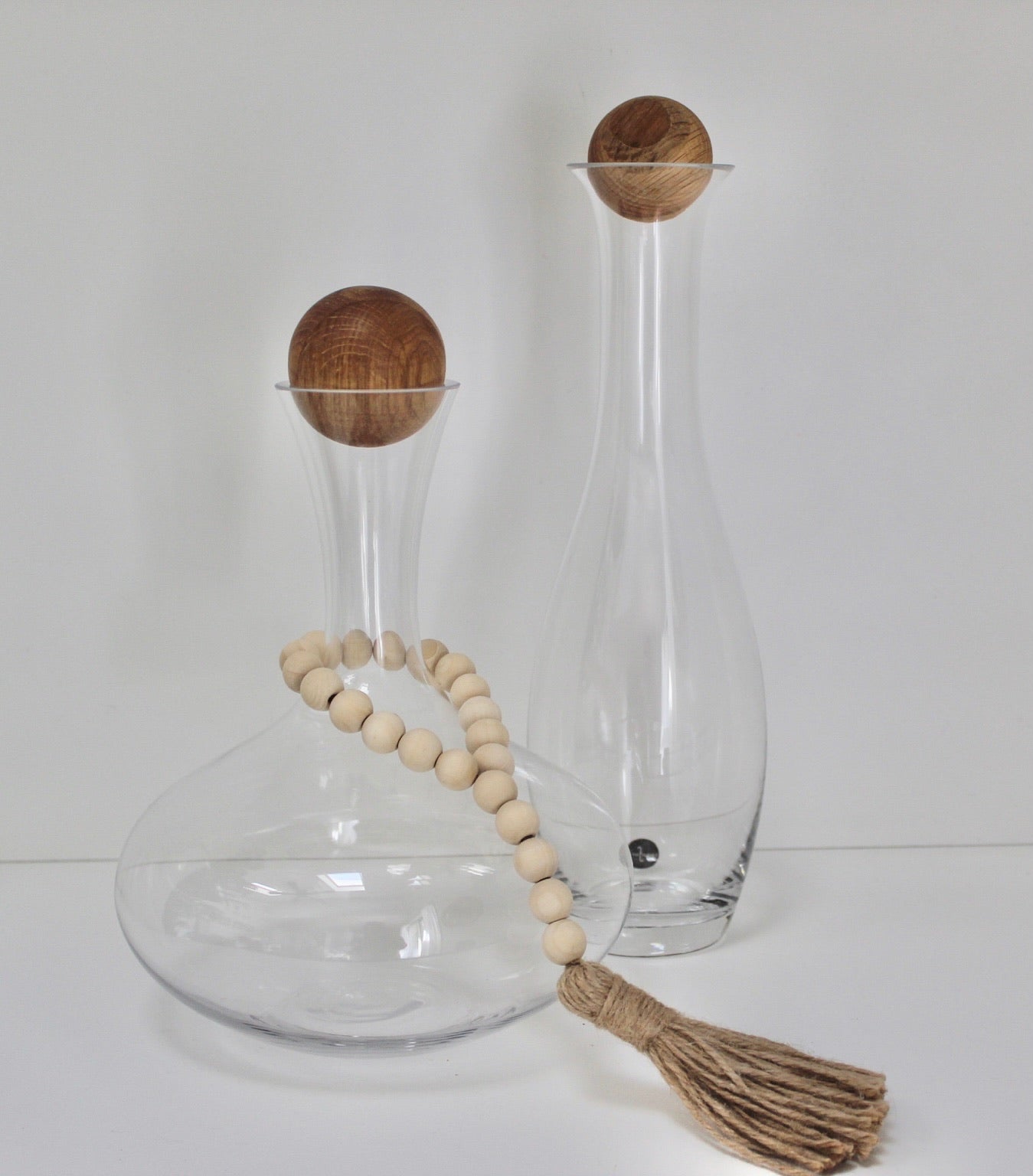 Wine/Water Carafe with Oak Stopper