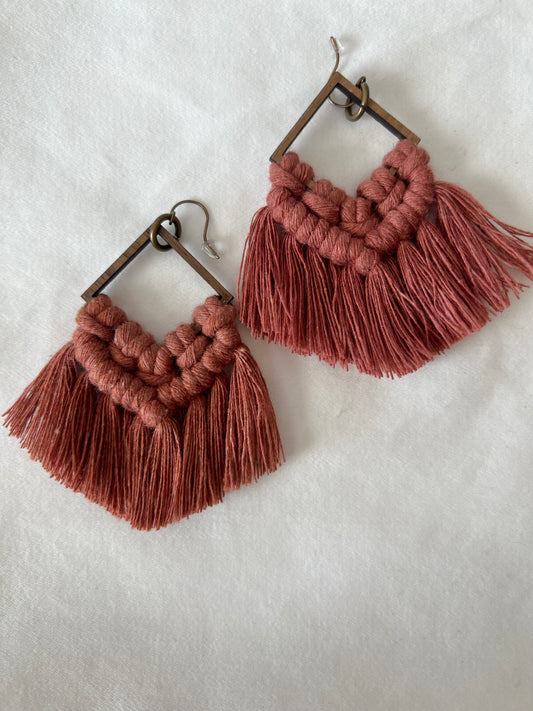 Earrings | Square | Sunset