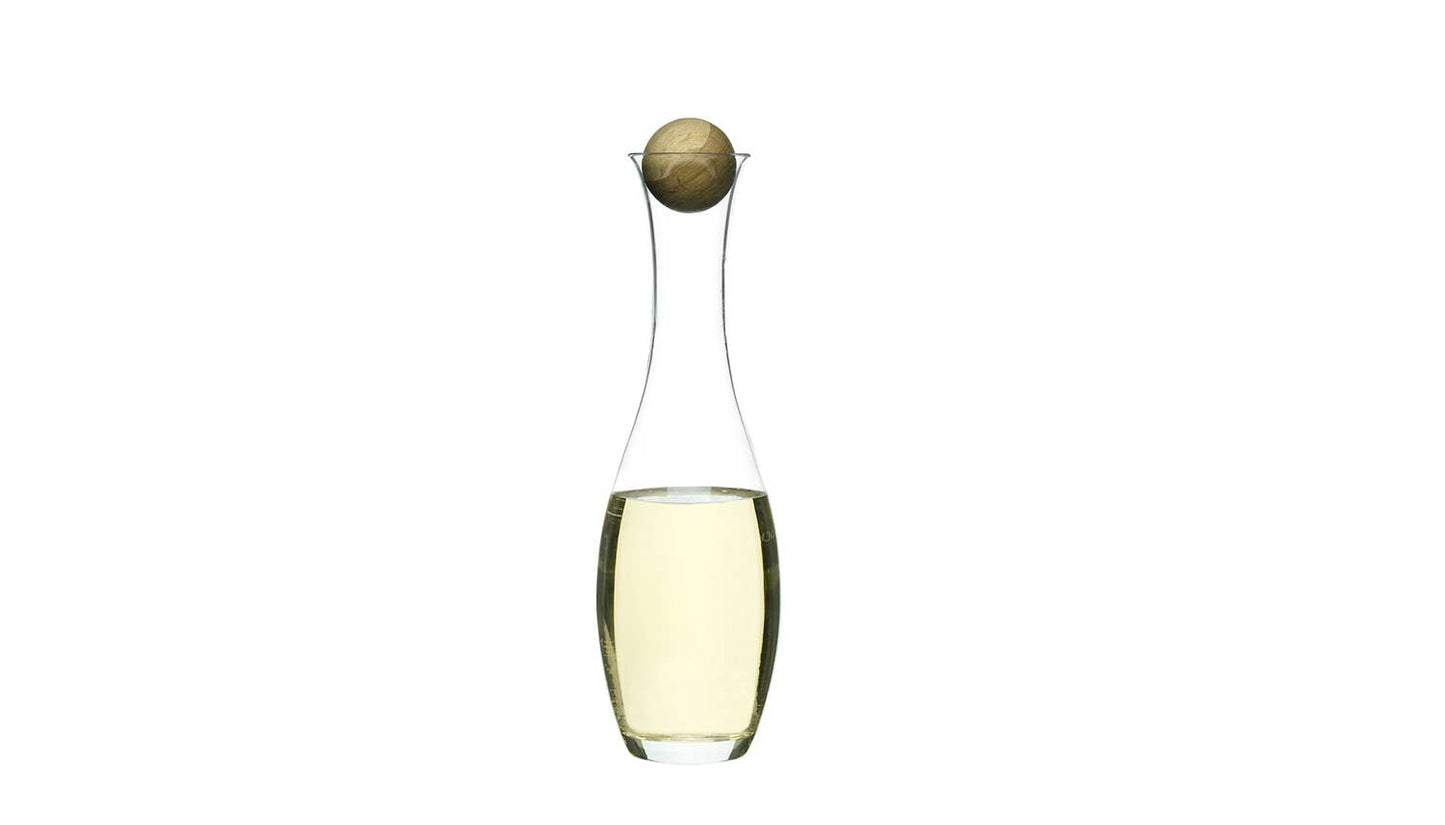 Wine/Water Carafe with Oak Stopper