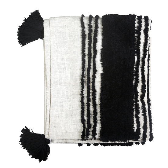 Throw Blanket | 50 x 50 | Black + White